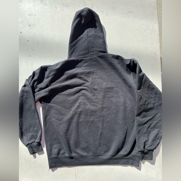 Men's Texas Christian University Hoodie Black Spell-Out L College TCU NCAA Big12 - Picture 8 of 12